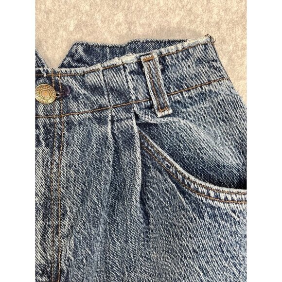 Vintage Levis Brown Tab 573 Ladies Jeans High Waist Pleated Front Size 7 - Picture 9 of 16